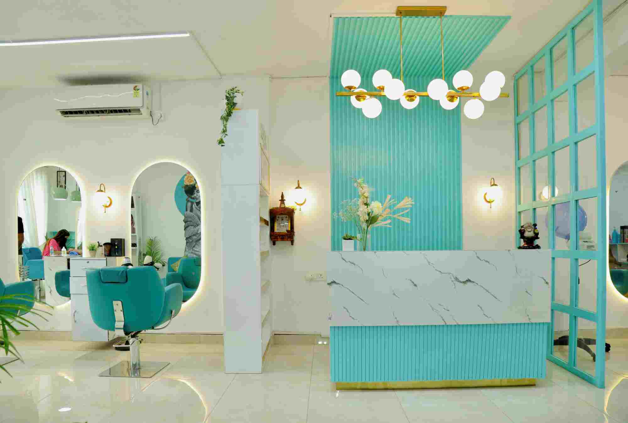 Premium Salon Interior Layout
